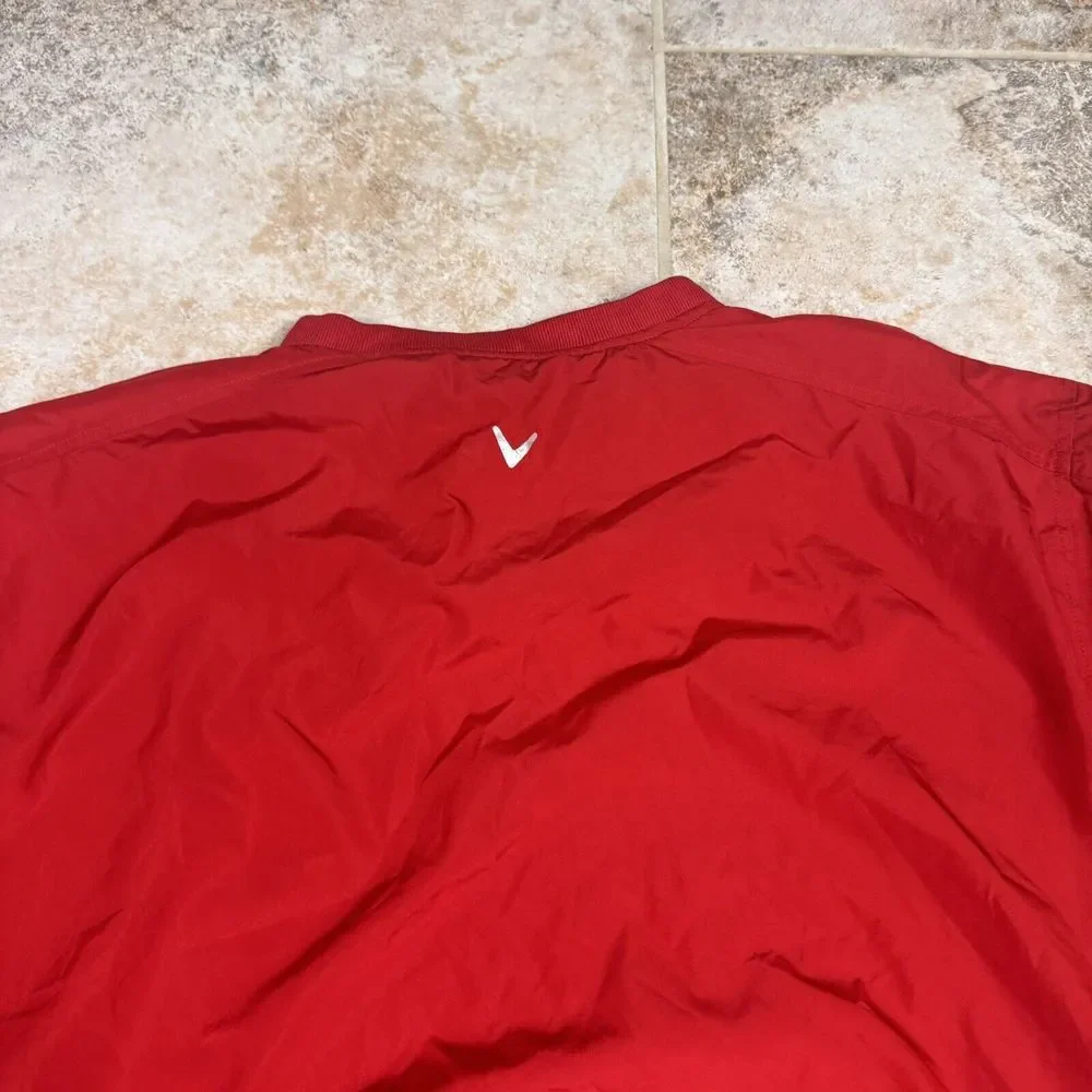Callaway Golf X Series Pullover Mens Large Jacket V-Neck Windbreaker Long Sleeve - Picture 8 of 11